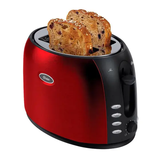 Torradeira Elétrica Oster Chrome Vermelha 220V