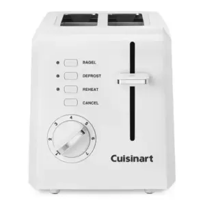 Torradeira Elétrica Compacta Cuisinart 2 Fatias Branca