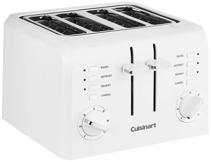 Torradeira Elétrica Compacta 4 Fatias Branca