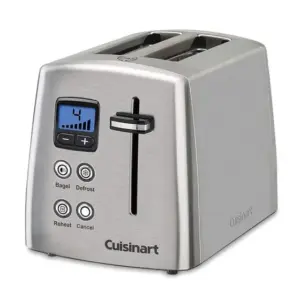 Torradeira Elétrica Cuisinart 2 Fatias Metal com Contador de Tempo CPT-415P1