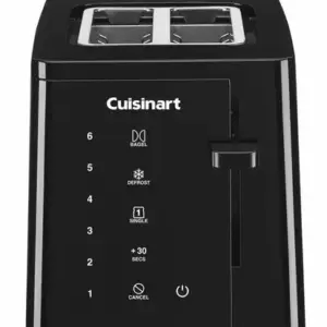 Torradeira Elétrica Cuisinart 2 Fatias com Tela Touchscreen Preta CPT-T20