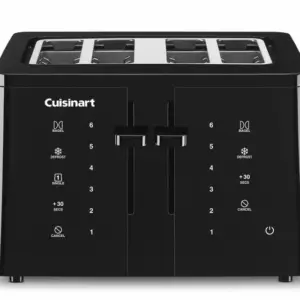 Torradeira Elétrica Cuisinart 4 Fatias com Tela de Toque Preta CPT-T40P1 Torradeira Elétrica Cuisinart 4 Fatias com Tela de Toque Preta CPT-T40P1