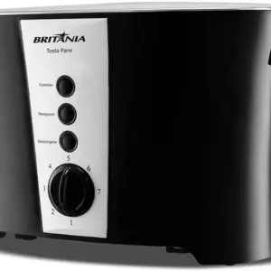Torradeira de Pão Elétrica Britânia Tosta Pane 7 Níveis de Tostagem 850W Torradeira de Pão Elétrica Britânia Tosta Pane 7 Níveis de Tostagem 850W