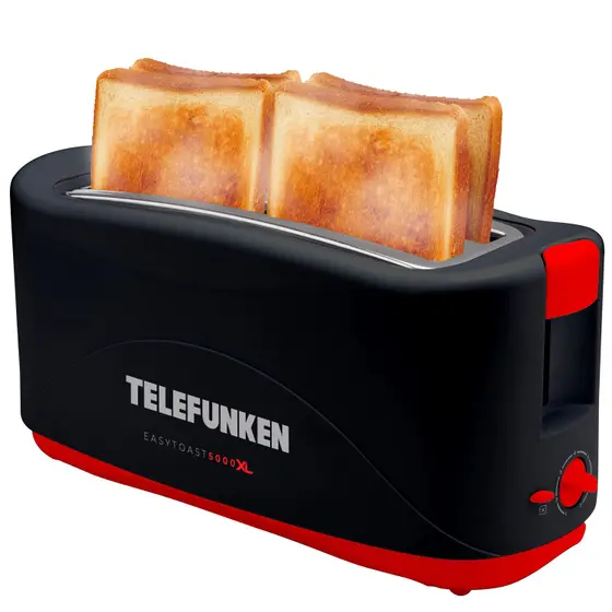 Torradeira Elétrica Telefunken Easytoast 4 Fatias 3 em 1 5000 XL