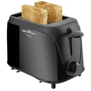 Torradeira Elétrica Britânia 2 Fatias Preta 110V BTR01P