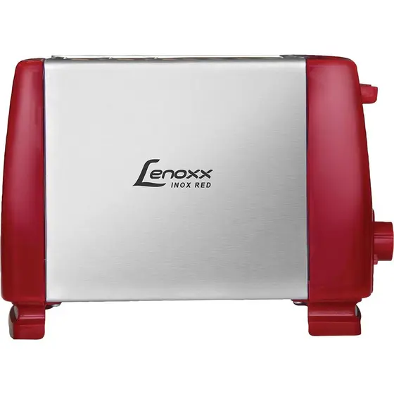 Torradeira Elétrica Lenoxx Inox Red 6 Níveis de Temperatura Vermelha 220V PTR203
