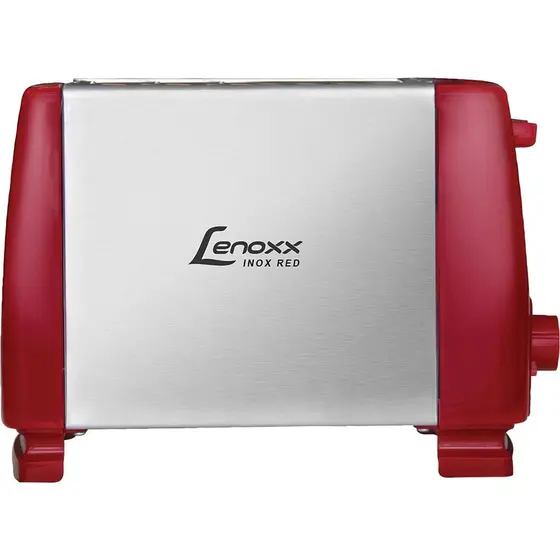 Torradeira Elétrica Lenoxx Inox Red 6 Níveis de Temperatura Vermelha 127V PTR203