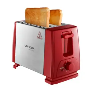 Torradeira Elétrica Lenoxx Red Fast Inox Vermelha 127V PTR203 Torradeira Elétrica Lenoxx Red Fast Inox Vermelha 127V PTR203