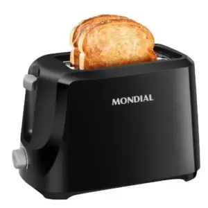 Torradeira Elétrica Mondial Luxx Black 2 Fatias 6 Temperaturas 700W 127V Torradeira Elétrica Mondial Luxx Black 2 Fatias 6 Temperaturas 700W 127V