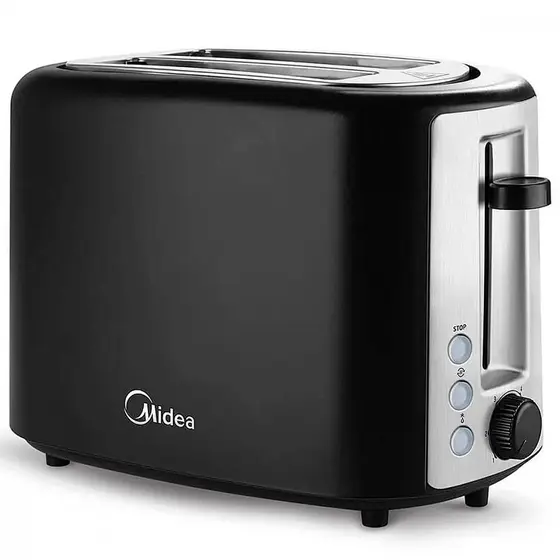 Torradeira Elétrica Midea QuickToast Preta 127V