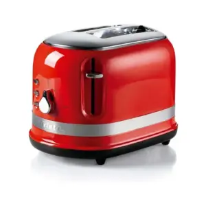 Torradeira Elétrica Ariete Moderna 6 Níveis 3 Funções Aço Inoxidável Vermelho 750W 127V Torradeira Elétrica Ariete Moderna 6 Níveis 3 Funções Aço Inoxidável Vermelho 750W 127V
