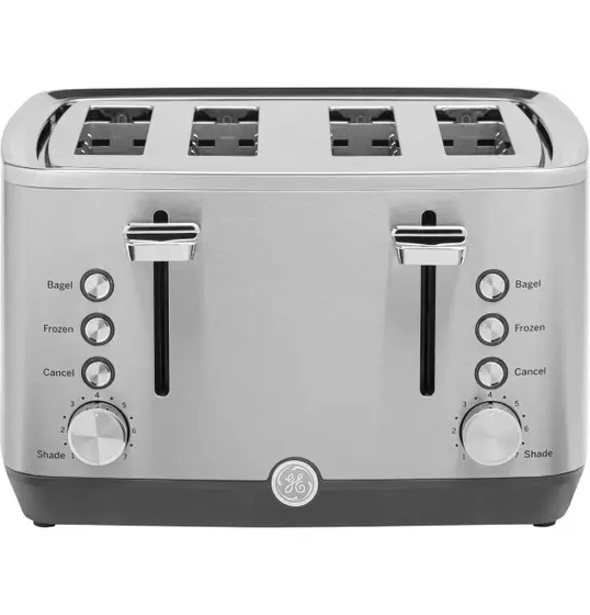 Torradeira Elétrica GE 4 Fatias Inox com Fendas Largas 7 Níveis 1500W