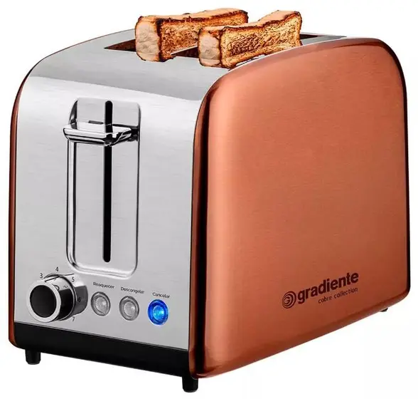 Torradeira Elétrica Gradiente Luxx Golden Dupla Chapa 850W 220V