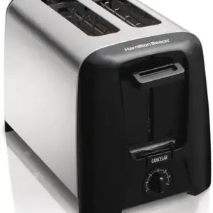 Torradeira Elétrica Hamilton Beach Cromada Preta 220V 22614-BZ220