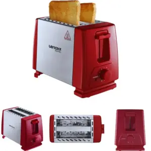 Torradeira Elétrica Lenoxx Inox Red 110V PTR203 Torradeira Elétrica Lenoxx Inox Red 110V PTR203