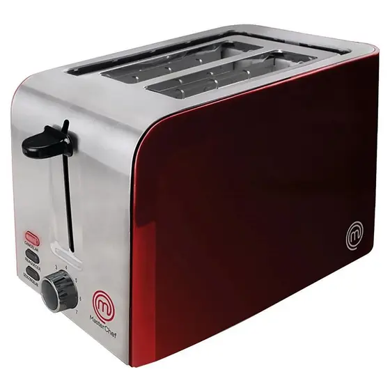 Torradeira Elétrica MasterChef Vermelha 7 Níveis de Tostagem 730W 220V