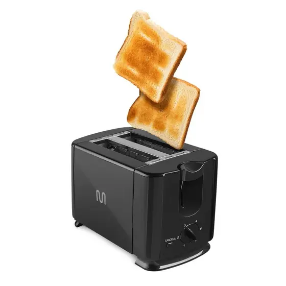 Torradeira Elétrica Multilaser Duo Preta 700W 220V CE093