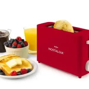 Torradeira Elétrica Nostalgia MyMini 1 Fatia Vermelha Torradeira Elétrica Nostalgia MyMini 1 Fatia Vermelha