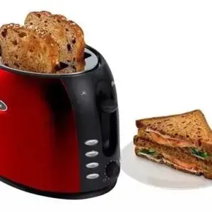 Torradeira Elétrica Oster Chrome Vermelha 220V BBKR