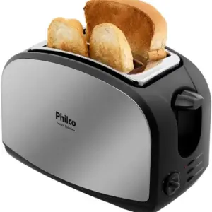 Torradeira Elétrica Philco French Toast Inox Preto 110V