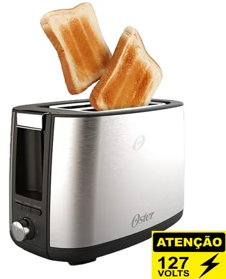 Tostador Torradeira Elétrica Oster Inox 127V OTOR600