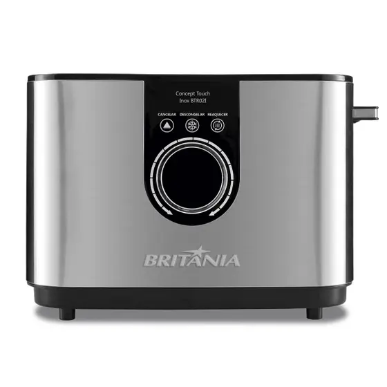 Torradeira Elétrica Touch Britânia Inox 7 Potências 850W 220V