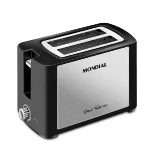Tostador de Pães Elétrico Mondial Preto/Inox 220V Tostador de Pães Elétrico Mondial Preto/Inox 220V