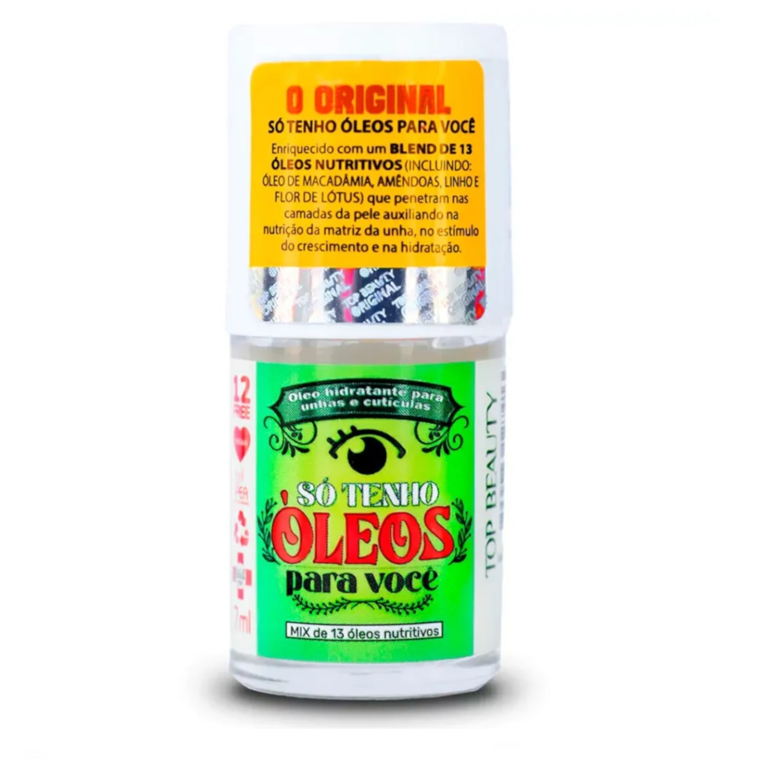 Kit Tratamento Fortalecedor Top Beauty SOS Unhas para Unhas 7 Itens