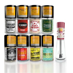 Kit Tratamento para Unhas Bases Fortalecedoras Top Beauty SOS Unhas 9 Itens