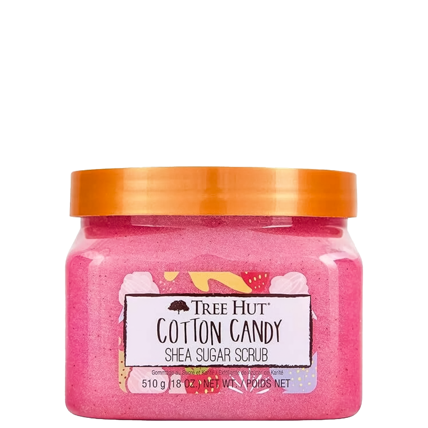 Esfoliante Tree Hut Cotton Candy Shea Sugar Scrub Corporal 510g
