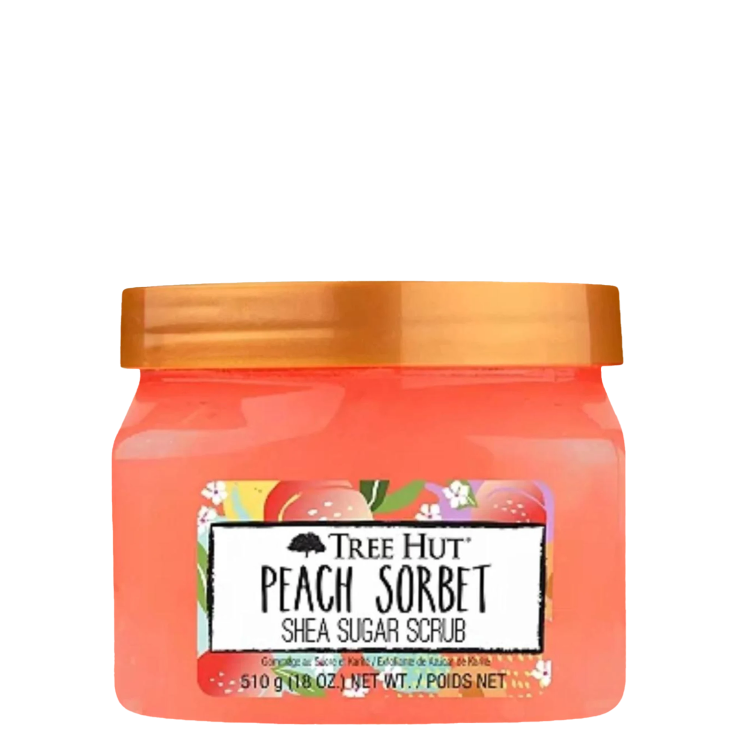 Esfoliante Tree Hut Peach Sorbet Shea Sugar Scrub Corporal 510g