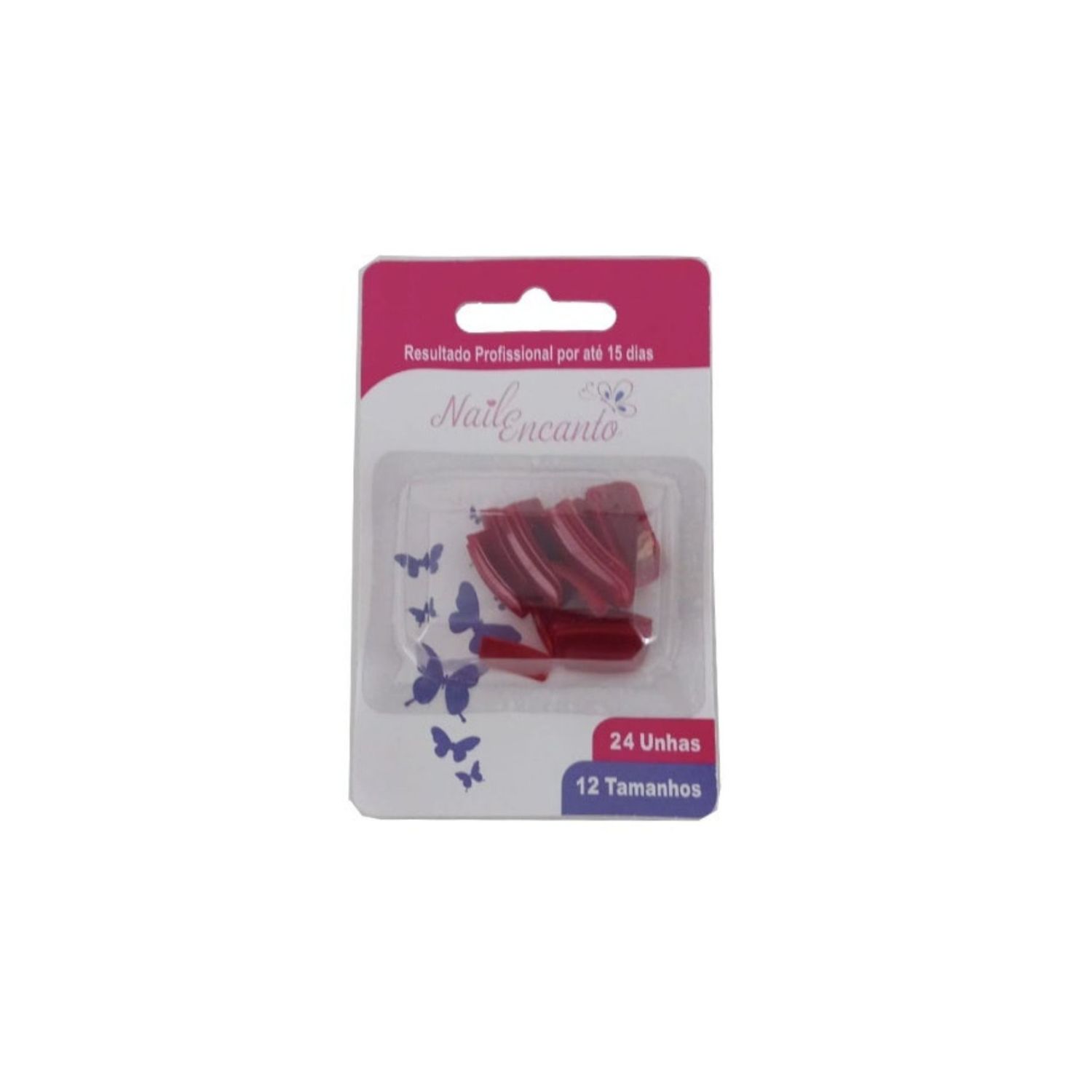 Unhas Postiças Fhaces Colors Bordo Ct411