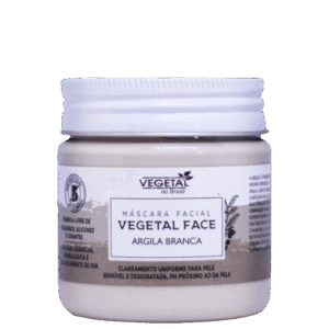 Máscara Facial Vegetal do Brasil Argila Branca 180g