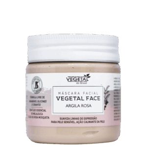 Máscara Facial Vegetal do Brasil Argila Rosa 180g