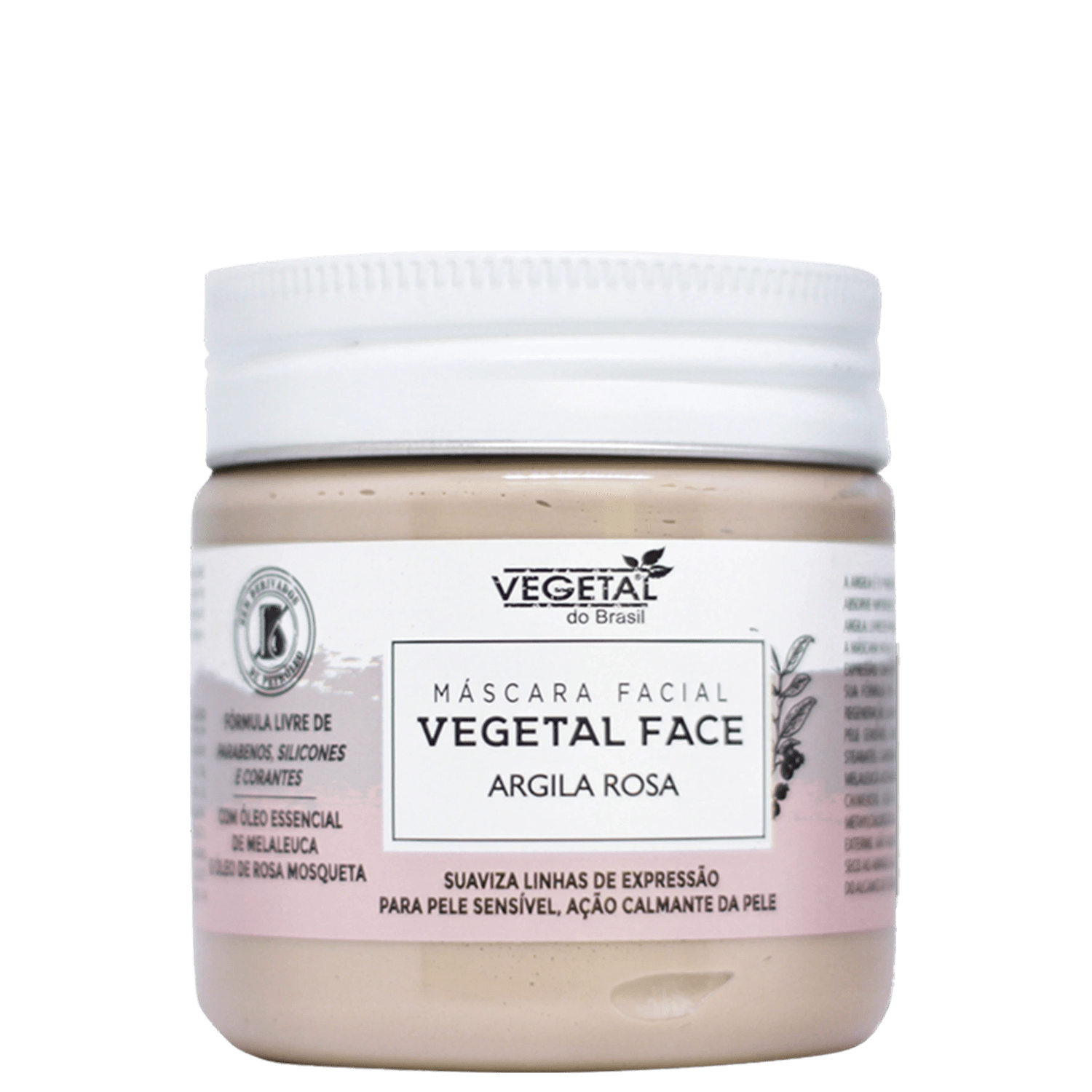 Máscara Facial Vegetal do Brasil Argila Rosa 180g