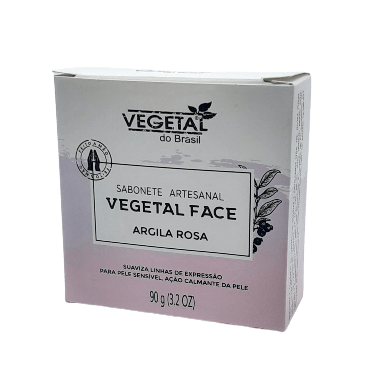 Sabonete Facial Vegetal do Brasil Argila Rosa 90g
