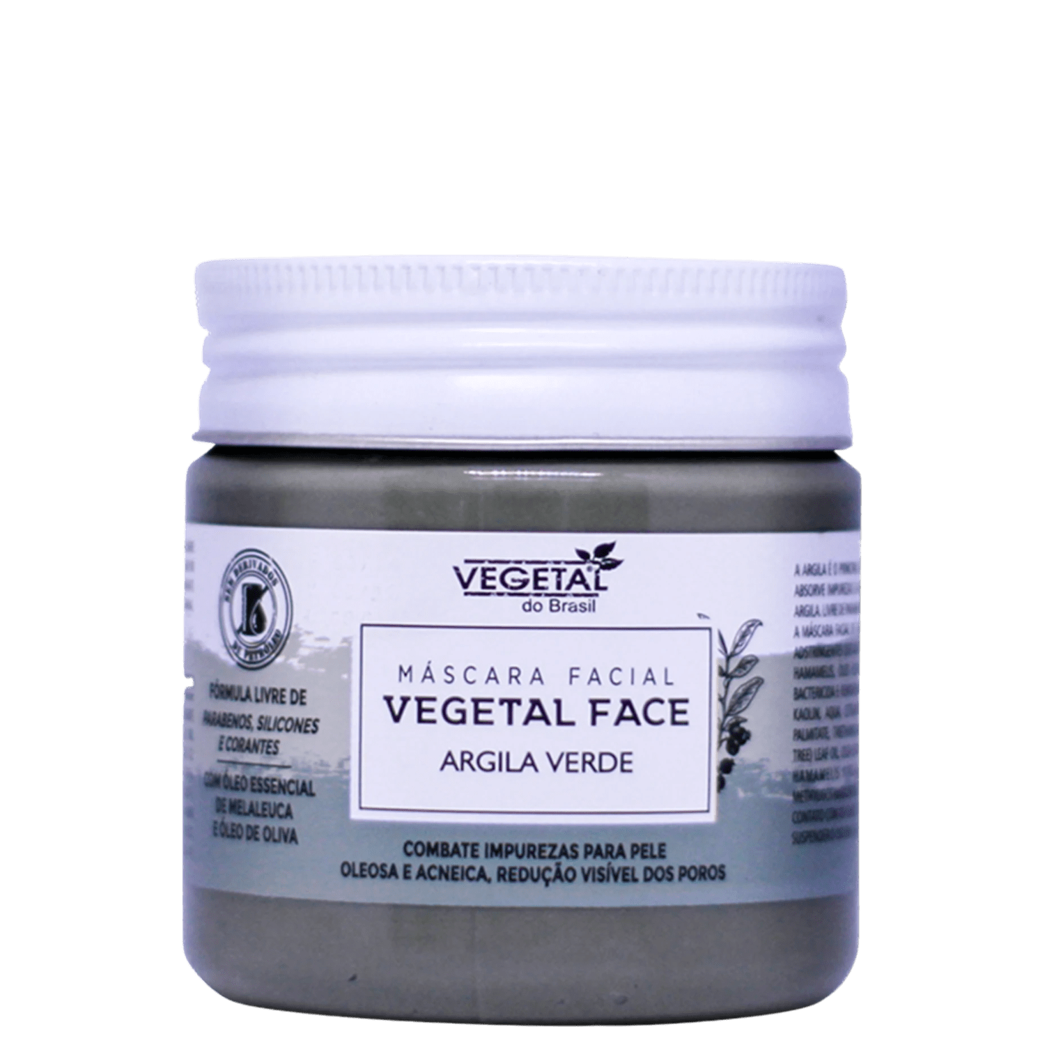 Máscara Facial Vegetal do Brasil Argila Verde 180g
