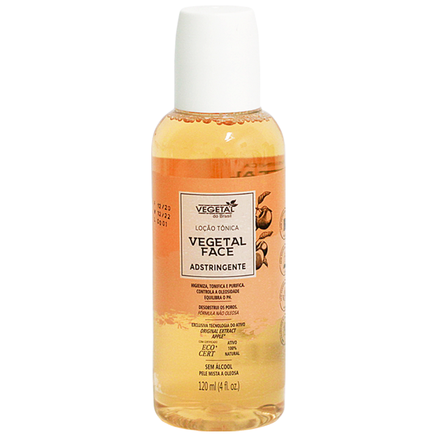 Tonico Adstringente Vegetal do Brasil Face 120ml