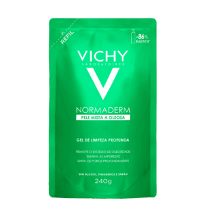 Refil Gel de Limpeza Facial Vichy Normaderm Profunda 240g