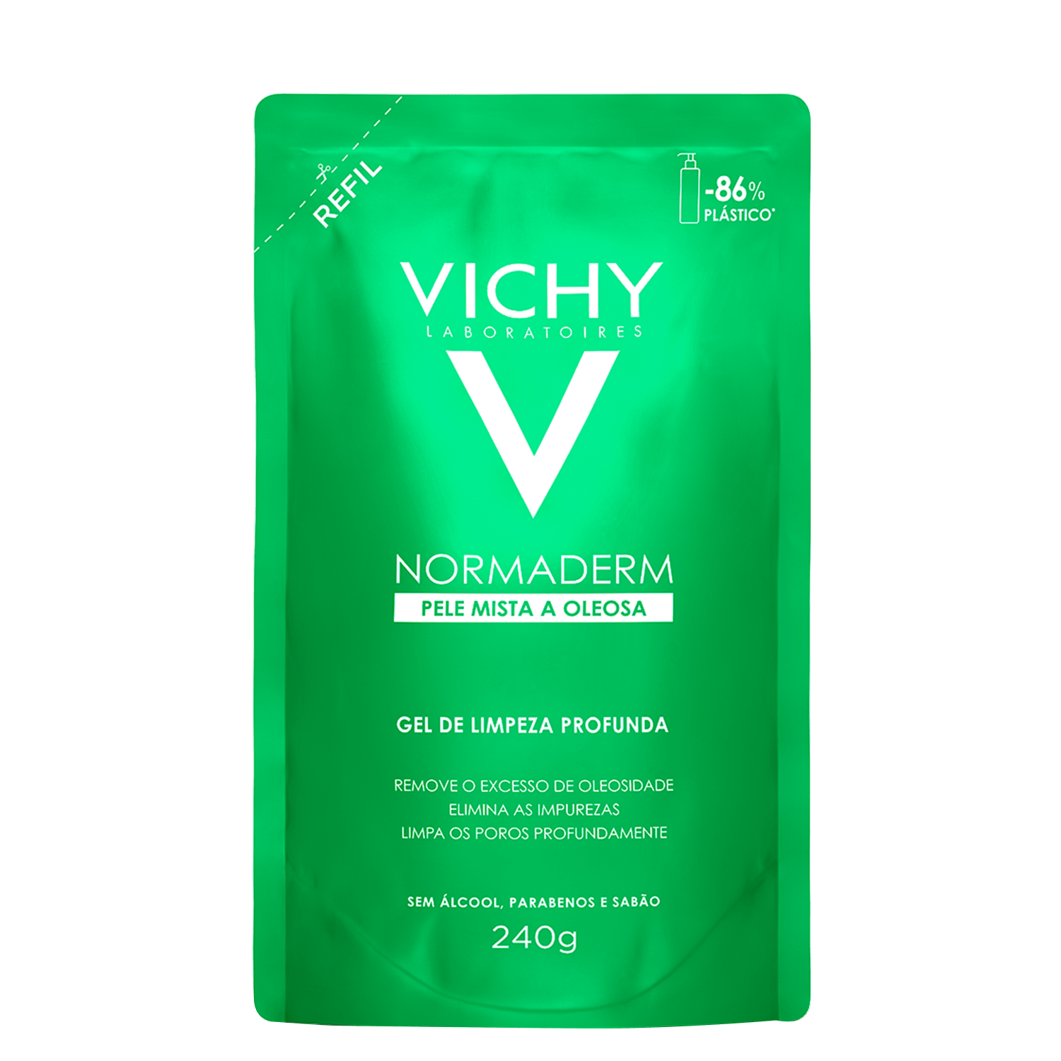 Refil Gel de Limpeza Facial Vichy Normaderm Profunda 240g