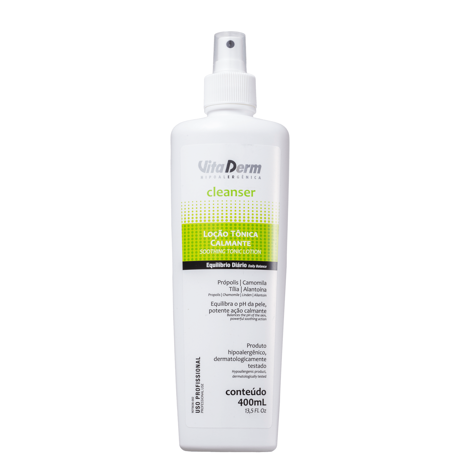 Tonico Facial Vita Derm Cleanser Loção Calmante 400ml