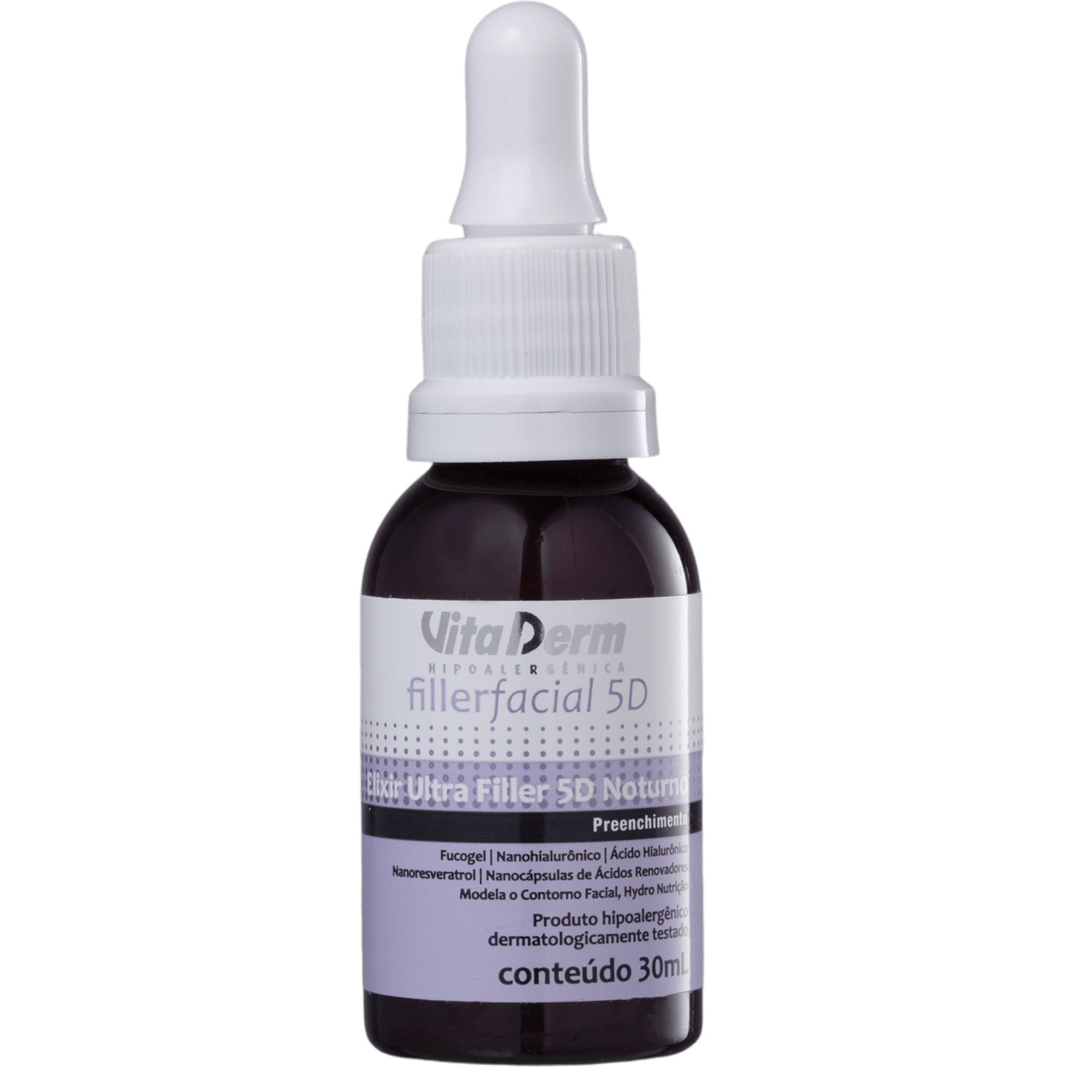 Sérum Noturno Vita Derm Filler Facial 5D 30ml