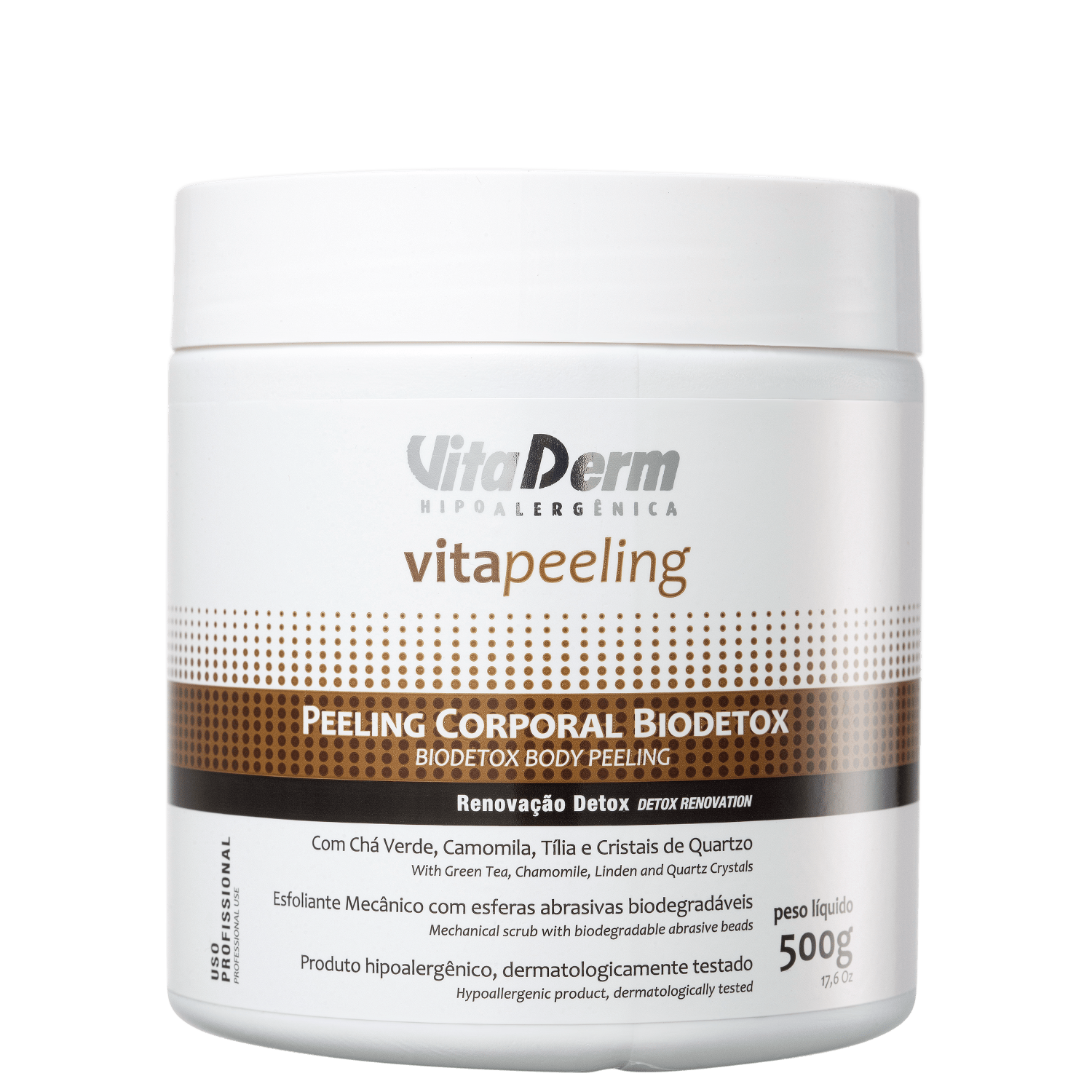 Creme Esfoliante Vita Derm Vita Peeling Biodetox Corporal 500g