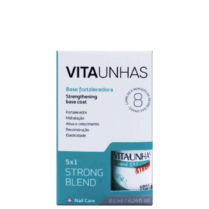 Base Fortalecedora VitaUnhas Strong Blend 5×1 de Unhas 8,5ml