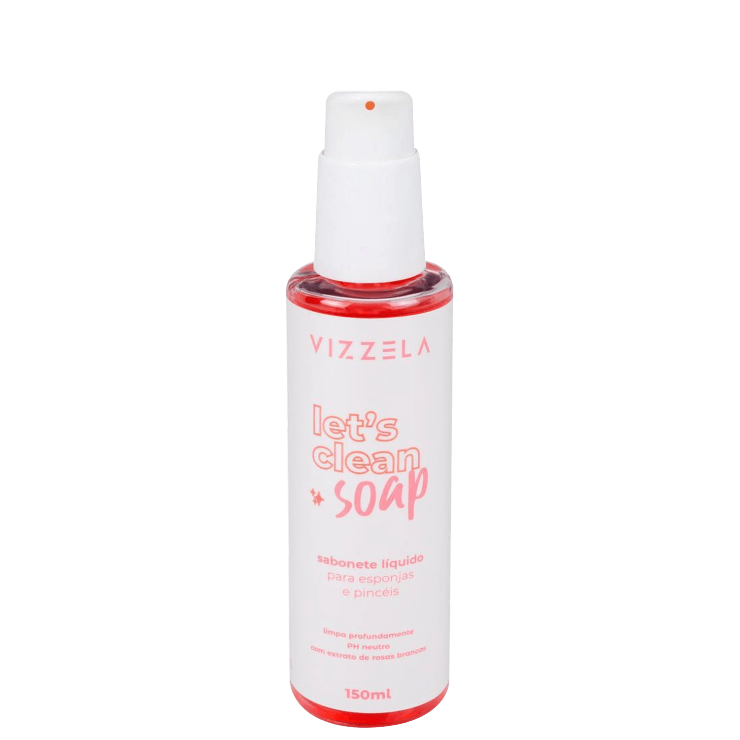 Sabonete Vizzela Cosméticos Let’s Clean Soap Líquido para Esponjas e Pincéis 150ml