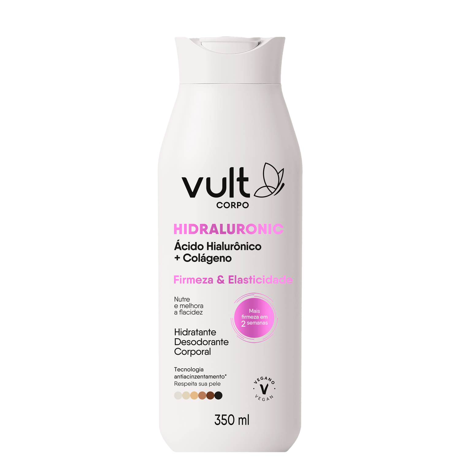 Hidratante Desodorante Corporal Vult Corpo Hidraluronic Firmeza e Elasticidade 350ml