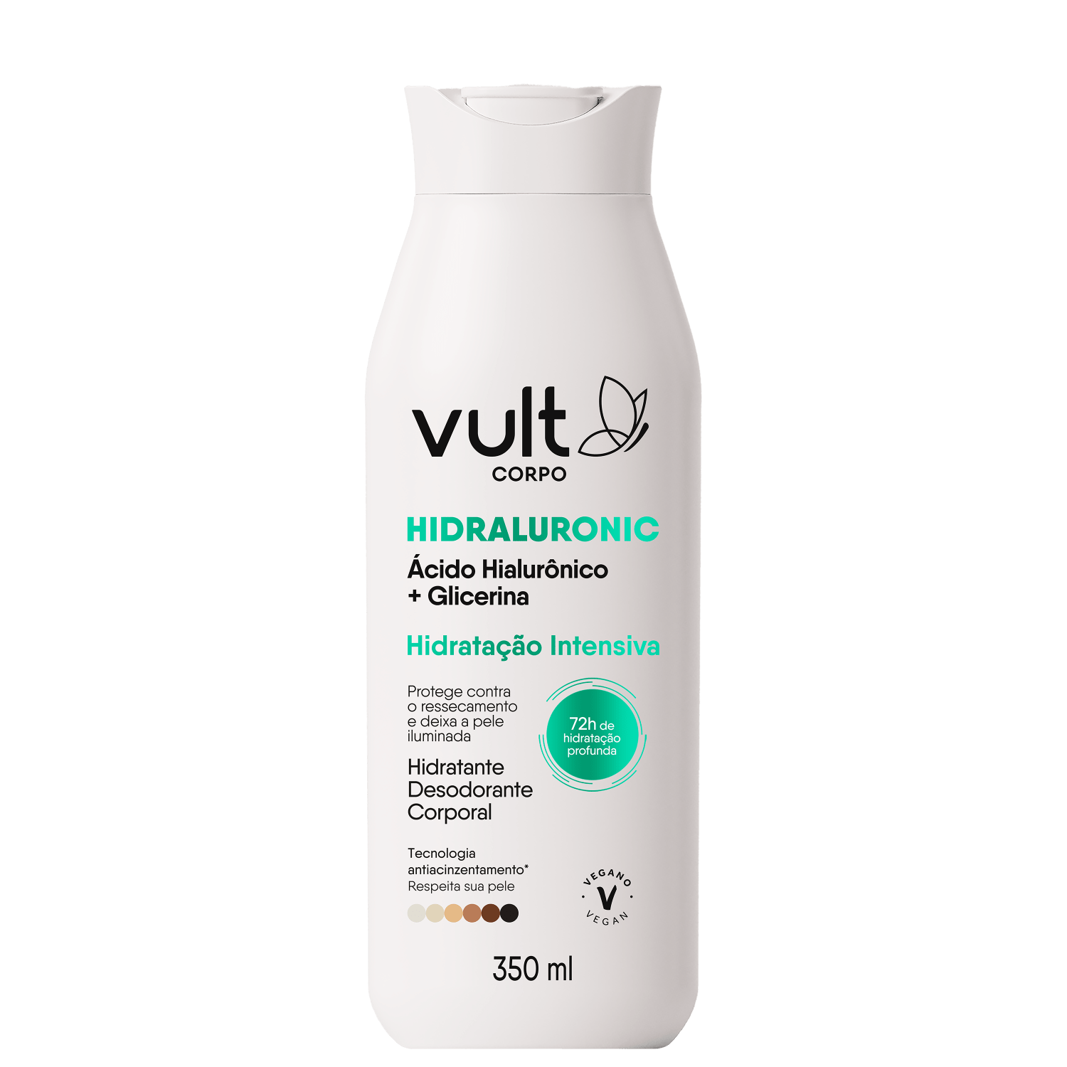 Hidratante Desodorante Corporal Vult Corpo Hidraluronic Hidratação Intensiva 350ml