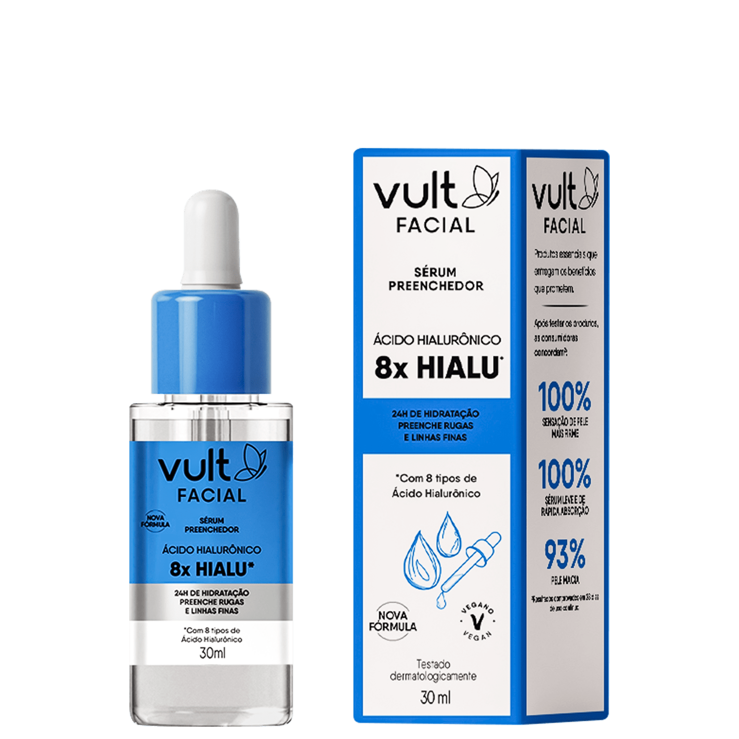 Sérum Facial Vult Facial Ácido Hialurônico 30ml