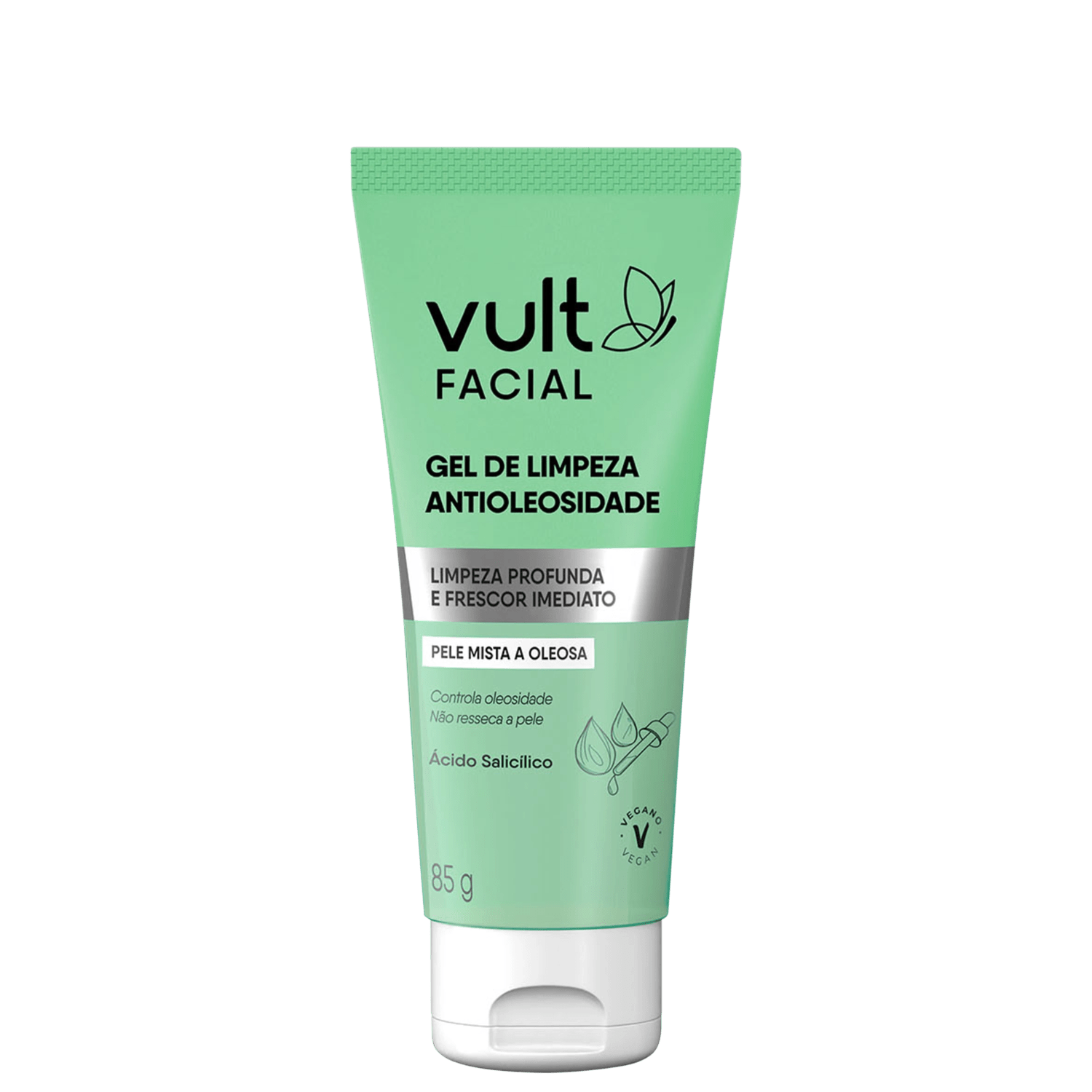 Gel de Limpeza Facial Vult Facial Antioleosidade 85g