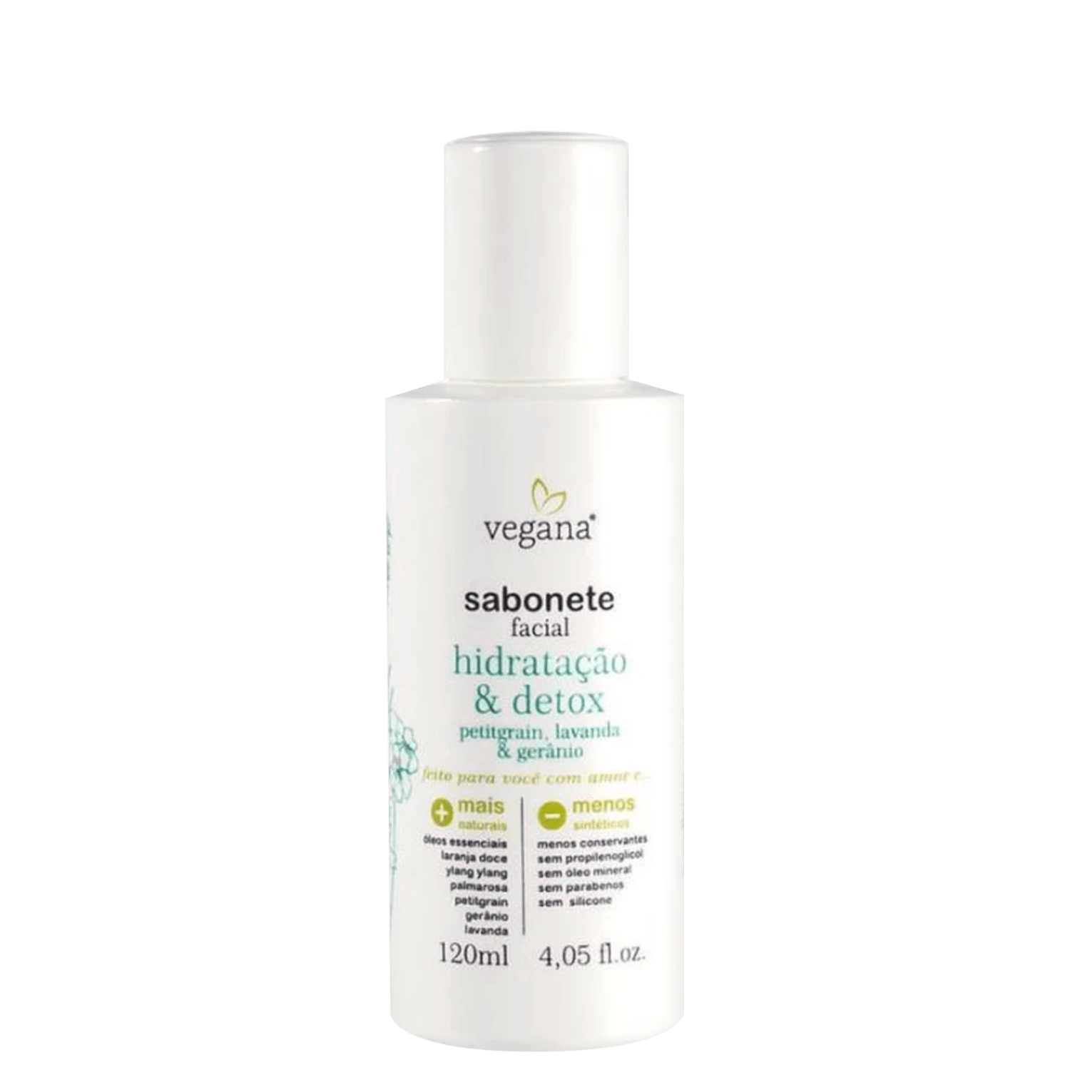 Sabonete Facial WNF Vegana Hidratação Detox 120ml